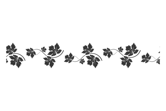 Floral Ornate Border. Seamless Decoratio
