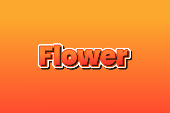 Floral Typography Graphic Crafts