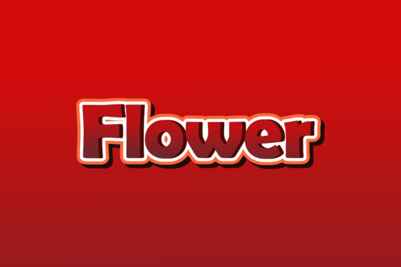 Floral Typography Graphic Design Art