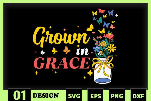 Grown in Grace Floral in Jar