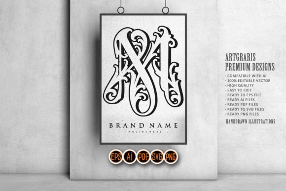 Inspired Beauty Floral M Lettering