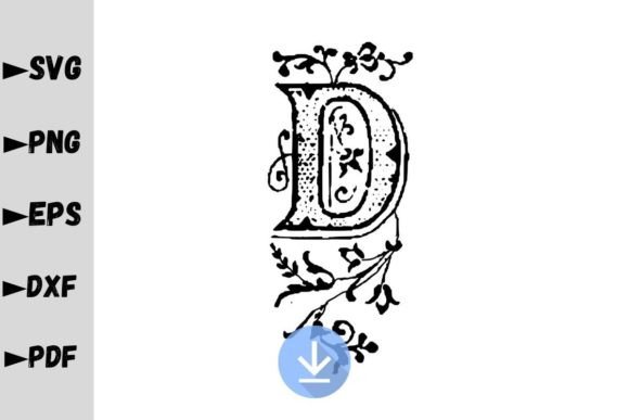Monogram Letter D, Monogram SVG