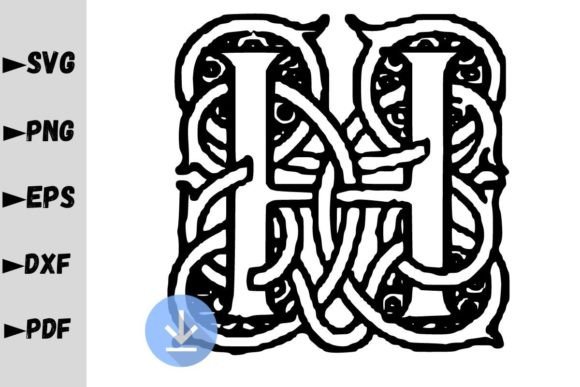 Monogram SVG, Monogram Letter H