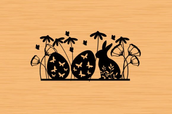Rabbit Spring Floral Easter Garden
