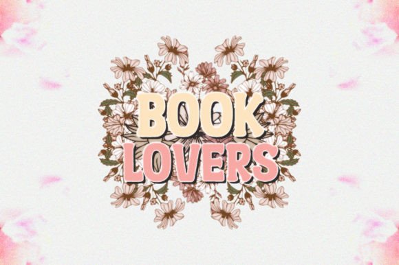 Retro Floral Book Lovers Sublimation