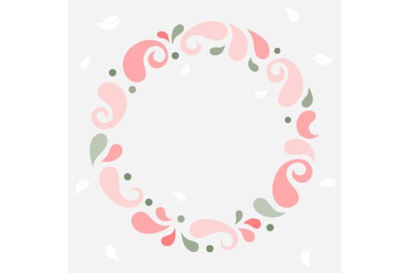 Simplify Floral Circle Frame