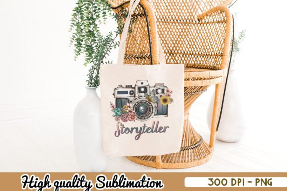 Vintage Camera Storyteller Floral